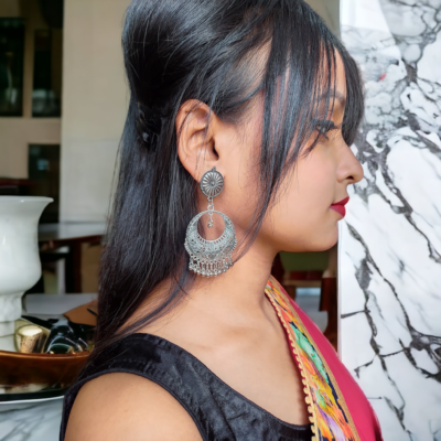 Oxidise Tribal Designed Kalka Chandbali || 1 Pair…